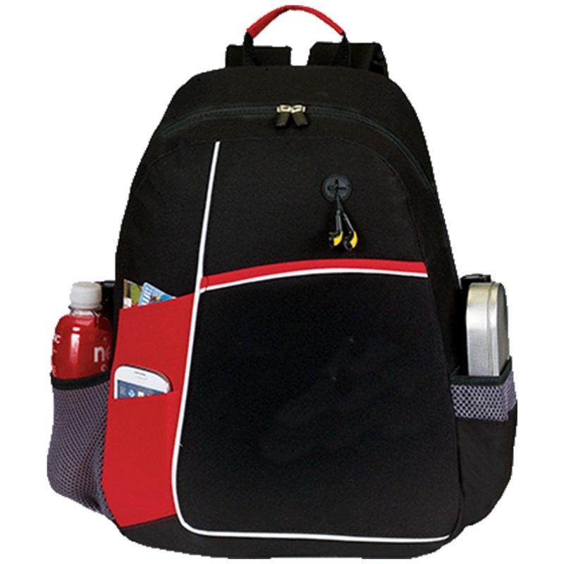 Custom Premium 600D Urban Edge Backpack w/ Earphone Outlet (14" x 18" x 5") - 3