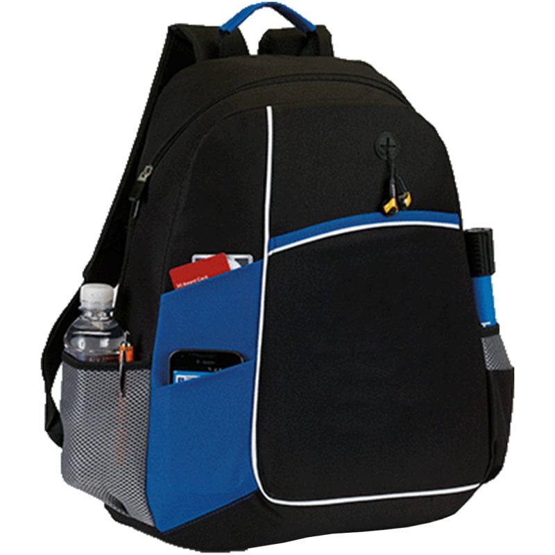 Custom Premium 600D Urban Edge Backpack w/ Earphone Outlet (14" x 18" x 5") - 4