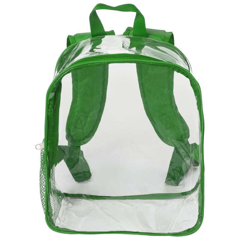 Custom Premium Clear PVC Stadium Approved Backpack (11.8"x11"x6") - 4