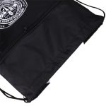 Custom Premium Drawstring Side Mesh Backpack w/ Earphone Outlet & Front Zipper Pocket (14" x 18") - 3