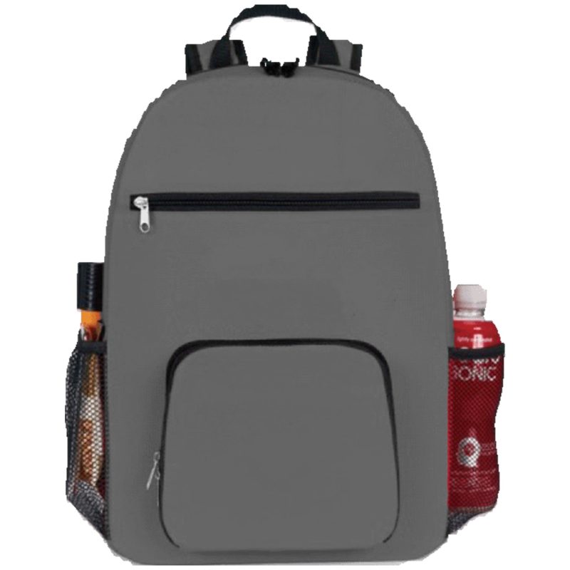Custom Premium Foldable Lightweight Travel Backpack (12" x 17" x 5") - 5