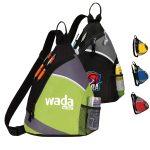 Custom Premium Frosted Sling Crossbody Backpack (12" x 16" x 4")