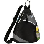 Custom Premium Frosted Sling Crossbody Backpack (12" x 16" x 4") - 2