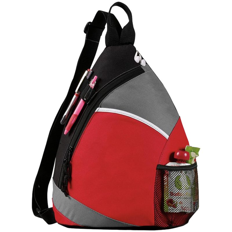Custom Premium Frosted Sling Crossbody Backpack (12" x 16" x 4") - 4