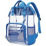 Custom Premium Heavy Duty Clear PVC Transparent Backpack (15.5"x10"x5") - 4