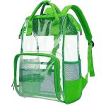 Custom Premium Heavy Duty Clear PVC Transparent Backpack (15.5"x10"x5") - 7