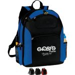 Custom Premium TravelPro Multi-Compartment Laptop Backpack w/ Earphone Outlet (13" x 17" x 5")