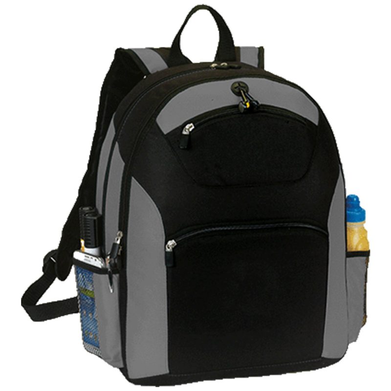 Custom Premium TravelPro Multi-Compartment Laptop Backpack w/ Earphone Outlet (13" x 17" x 5") - 4