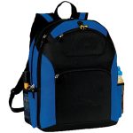 Custom Premium TravelPro Multi-Compartment Laptop Backpack w/ Earphone Outlet (13" x 17" x 5") - 5