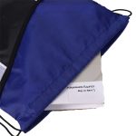 Custom Premium Tri Color Drawstring Backpack w/ Side Mesh Pocket Bag (14" x 18") - 3
