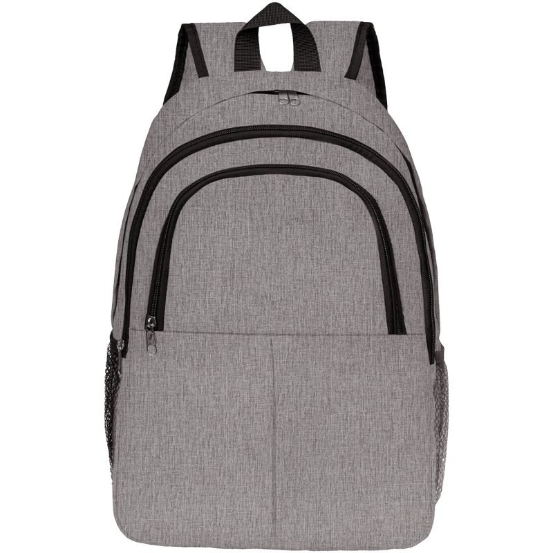 Custom Professional Heather Lite Water-Resistant Business Laptop Backpack - 9