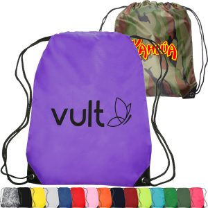 Custom Quick Ship Drawstring Backpack with Reinforced Corners (14" x 18")