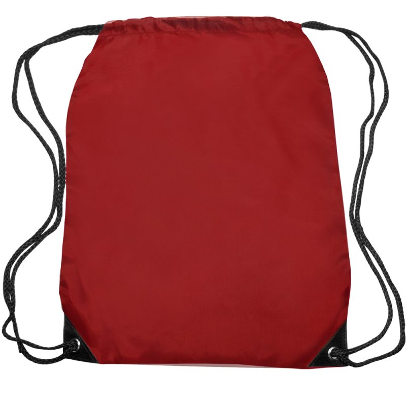 Custom Quick Ship Drawstring Backpack with Reinforced Corners (14" x 18") - 5