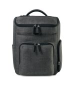 Custom Reagan Recycled rPET Diaper Backpack - Charcoal Heather - 1