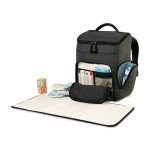 Custom Reagan Recycled rPET Diaper Backpack - Charcoal Heather - 2