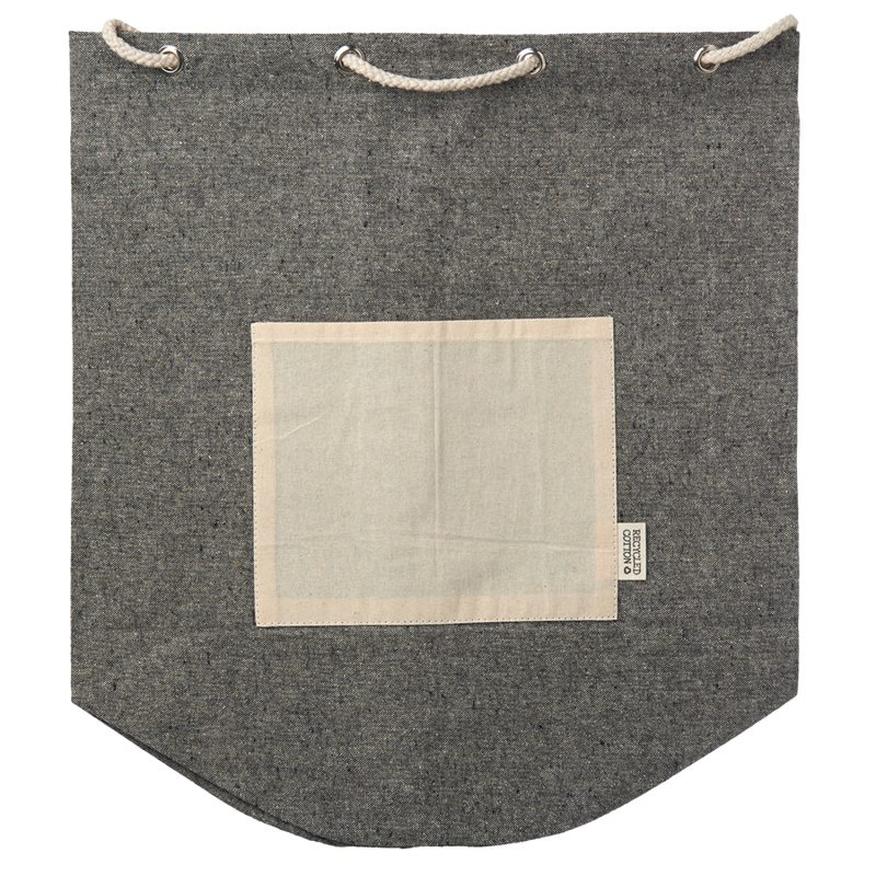 Custom Recycled Cotton Rope Drawstring Backpacks - 3