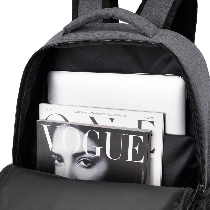 Custom RejuVe® Heather Lite Executive Business Backpack - 6