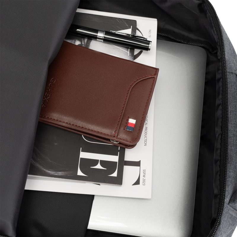 Custom RejuVe® Heather Lite Executive Business Backpack - 7