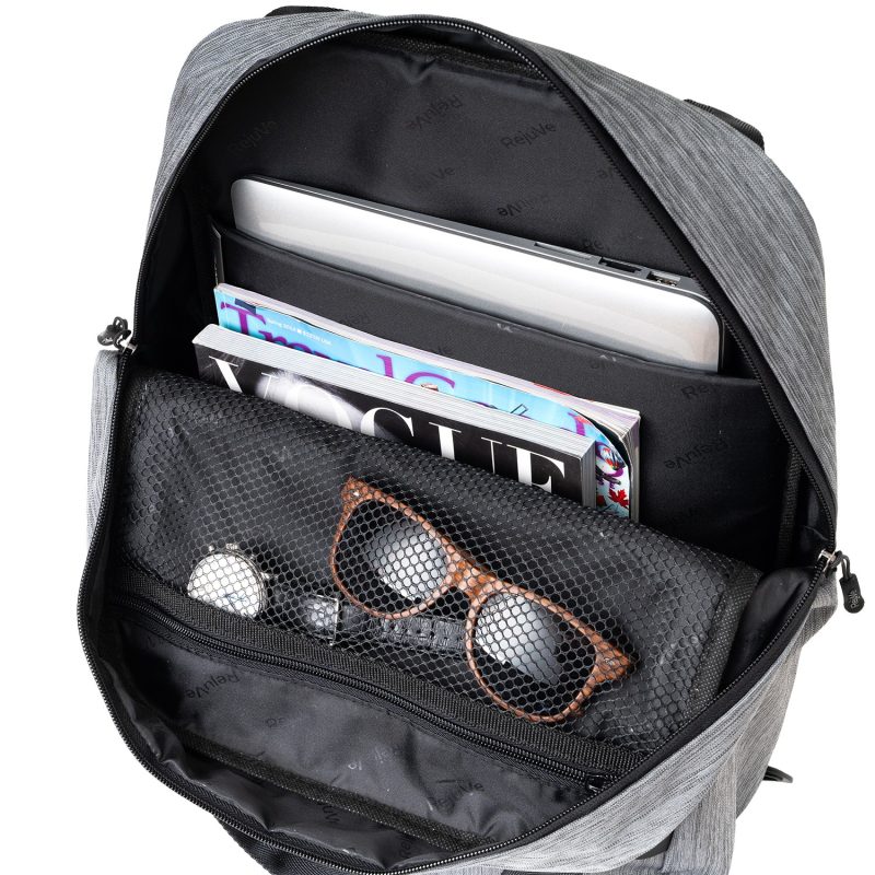 Custom RejuVe® METRO Recycled Heather Executive Backpack - 5