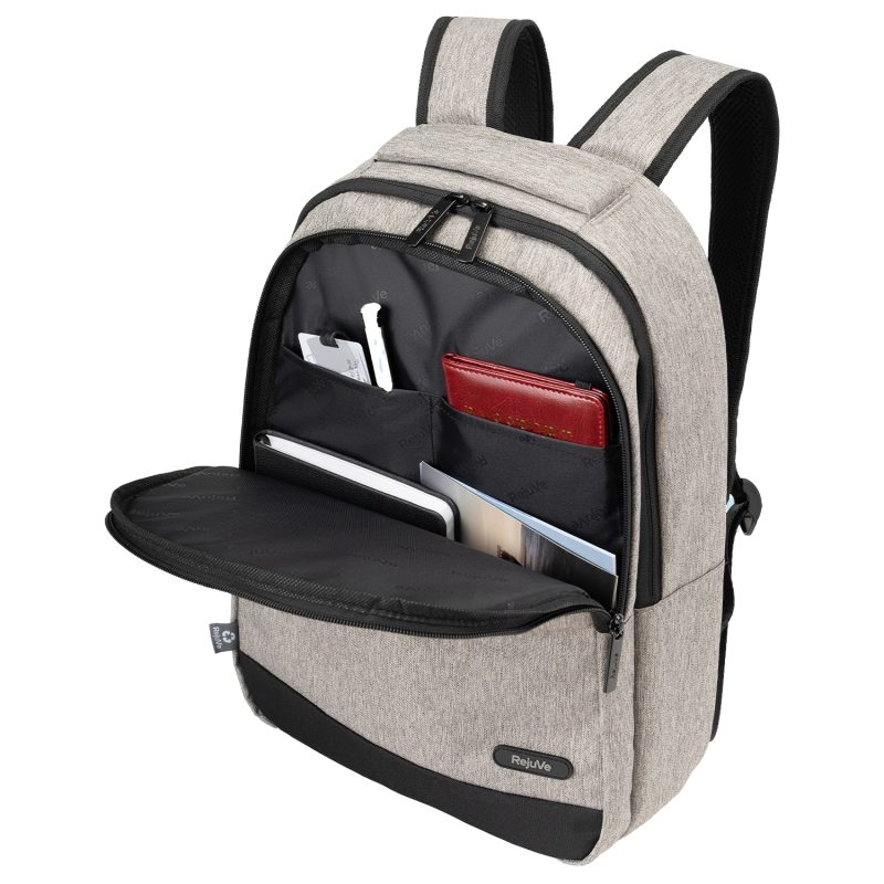 Custom RejuVe® MILANO Recycled Heather Executive Business Backpack - 5