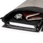 Custom RejuVe® MILANO Recycled Heather Modern Sleek Drawstring Bag - 2