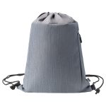 Custom RejuVe® MOTO Recycled Heather Drawstring Bag - 3