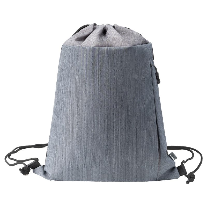Custom RejuVe® MOTO Recycled Heather Drawstring Bag - 3