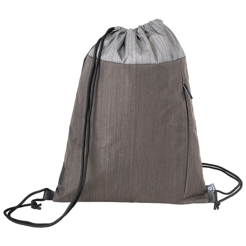 Custom RejuVe® MOTO Recycled Heather Drawstring Bag - 4