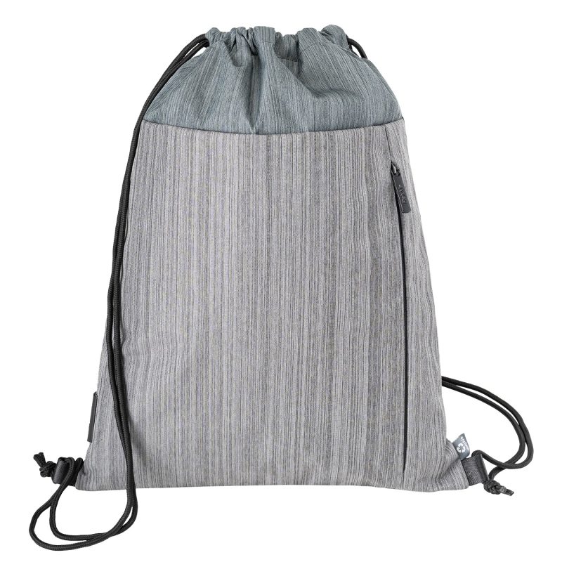 Custom RejuVe® MOTO Recycled Heather Drawstring Bag - 5