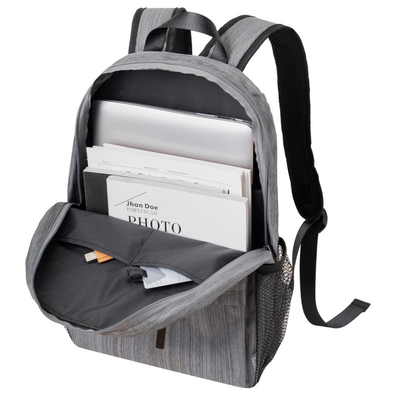 Custom RejuVe® MOTO Recycled Heather Modern Business Backpack - 5