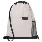 Custom RejuVe® ROVE Recycled Heather Modern Executive Drawstring Bag - 1