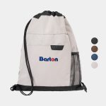 Custom RejuVe® ROVE Recycled Heather Modern Executive Drawstring Bag
