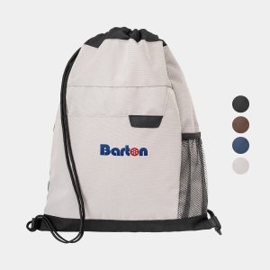 Custom RejuVe® ROVE Recycled Heather Modern Executive Drawstring Bag