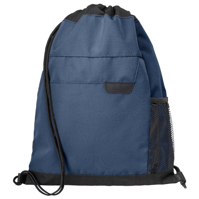 Custom RejuVe® ROVE Recycled Heather Modern Executive Drawstring Bag - 5