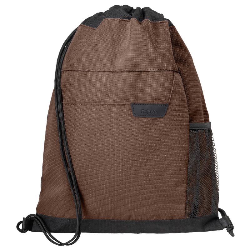 Custom RejuVe® ROVE Recycled Heather Modern Executive Drawstring Bag - 6