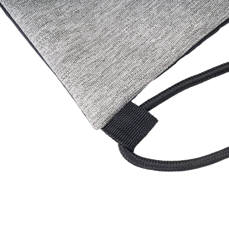 Custom RejuVe® X-PAK Recycled Heather Drawstring Bag - 3