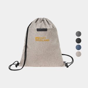 Custom RejuVe® X-PAK Recycled Heather Drawstring Bag