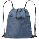 Custom RejuVe® X-PAK Recycled Heather Drawstring Bag - 5