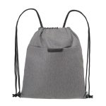 Custom RejuVe® X-PAK Recycled Heather Drawstring Bag - 6