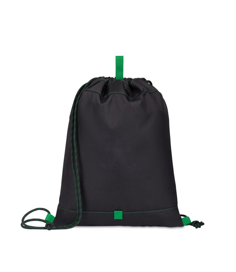 Custom Repeat Recycled rPET Cinchpack - Kelly Green - 1
