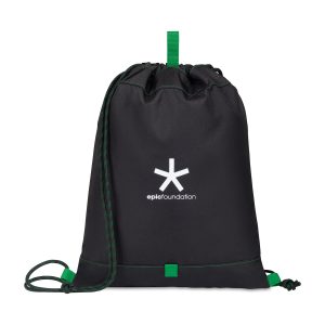 Custom Repeat Recycled rPET Cinchpack - Kelly Green