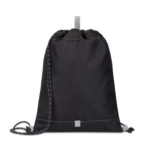 Custom Repeat Recycled rPET Cinchpack - Medium Grey - 1