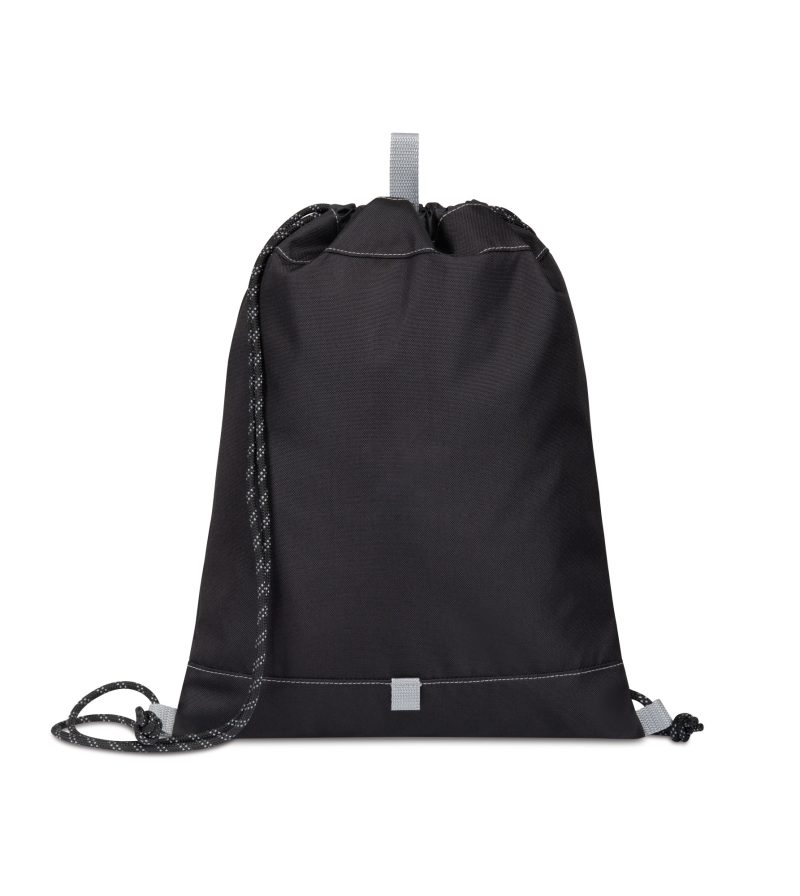 Custom Repeat Recycled rPET Cinchpack - Medium Grey - 1