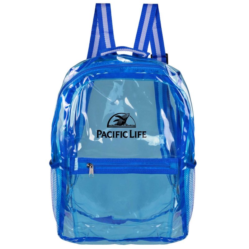 Custom See-Through Water-Resistant Eco Travel Backpack - 2