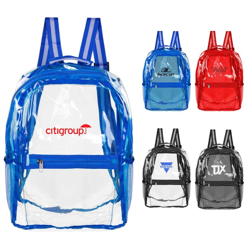 Custom See-Through Water-Resistant Eco Travel Backpack