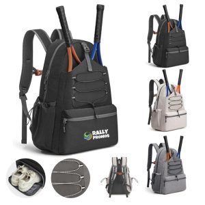 Custom Shoe Compartment Pickleball Paddle Backpack Tennis Bag