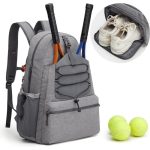 Custom Shoe Compartment Pickleball Paddle Backpack Tennis Bag - 4