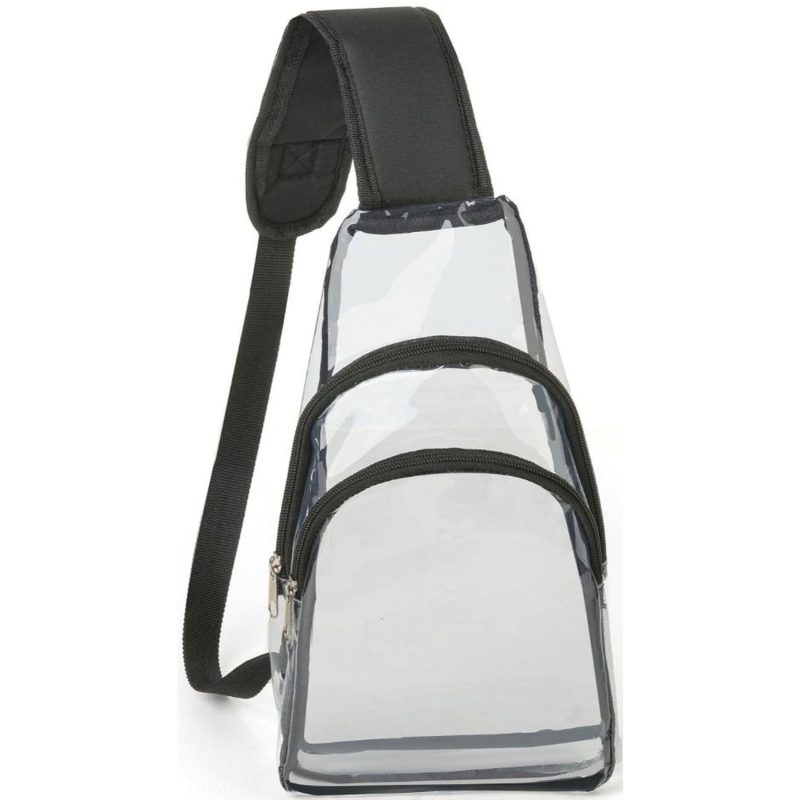 Custom Sling Travel Clear PVC Transparent Cross Body Backpack - 1