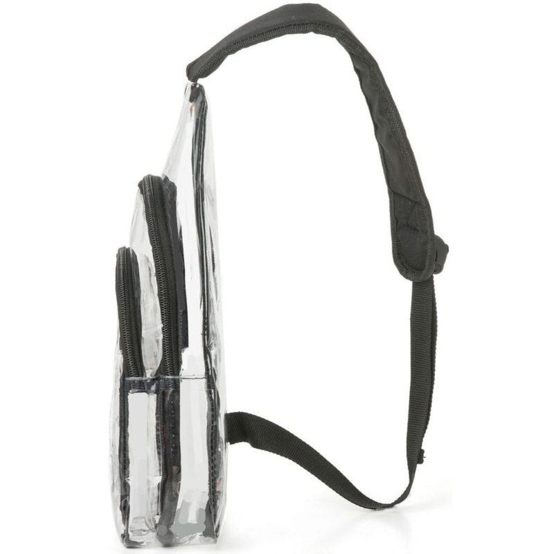 Custom Sling Travel Clear PVC Transparent Cross Body Backpack - 4
