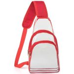 Custom Sling Travel Clear PVC Transparent Cross Body Backpack - 6
